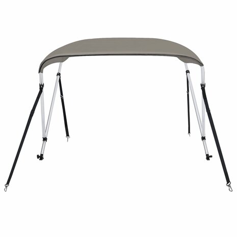 Biminitop 2 bogen 180x150x110 cm grijs 3