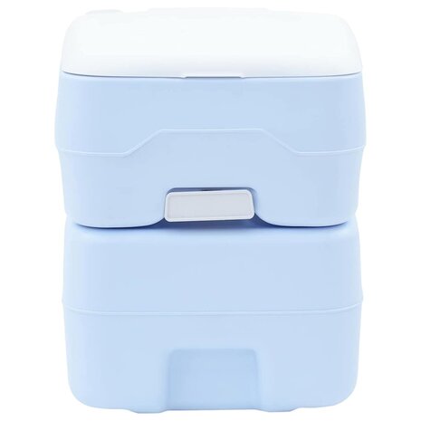 Campingtoilet Lichtblauw en Wit 41,5 x 36,5 x 42 cm Polyetheen 4