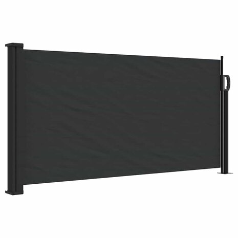 Windscherm uittrekbaar 100x300 cm zwart 2