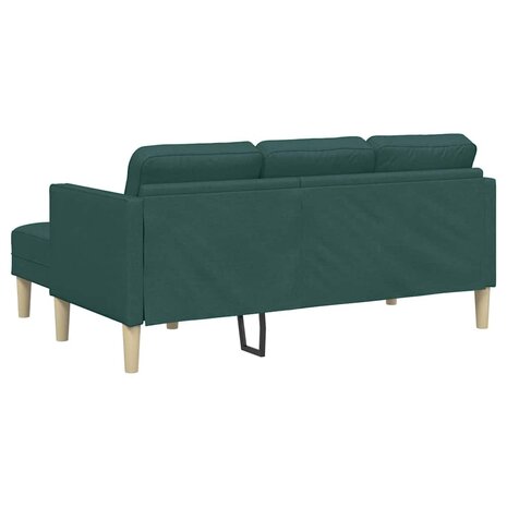 Bankstel met kussen Donkergroen Polyester 6