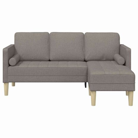 Bankstel met kussen Taupe Polyester 4