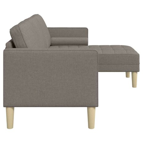 Bankstel met kussen Taupe Polyester 5