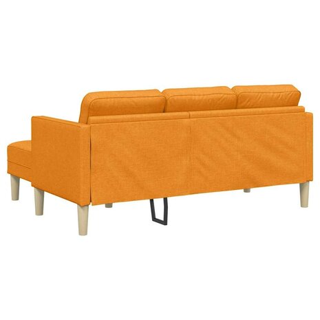 Bankstel met kussen Donkergeel Polyester 6