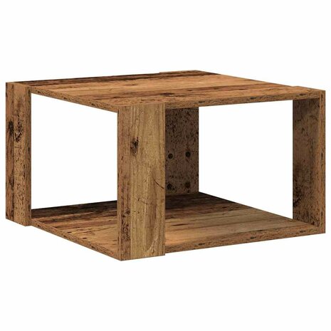 Salontafel Oud Hout 51,5 x 51,5 x 30 cm Bewerkt hout 2