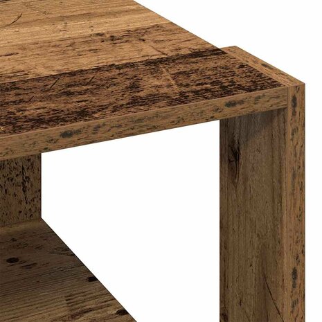 Salontafel Oud Hout 51,5 x 51,5 x 30 cm Bewerkt hout 8