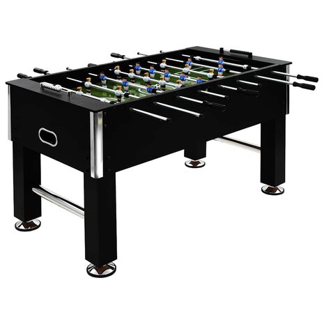 Voetbaltafel 60 kg 140x74,5x87,5 cm staal zwart 1