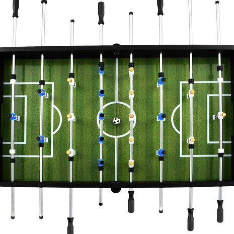 Voetbaltafel 60 kg 140x74,5x87,5 cm staal zwart 4