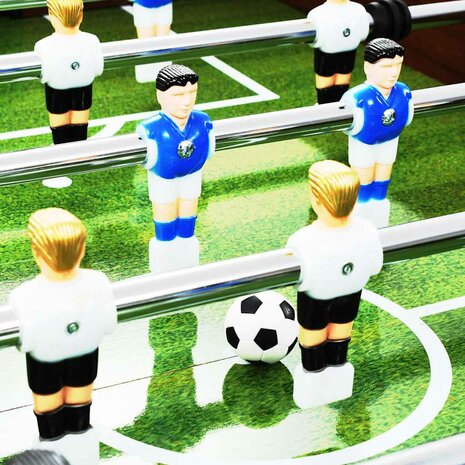 Voetbaltafel 60 kg 140x74,5x87,5 cm staal bruin 6