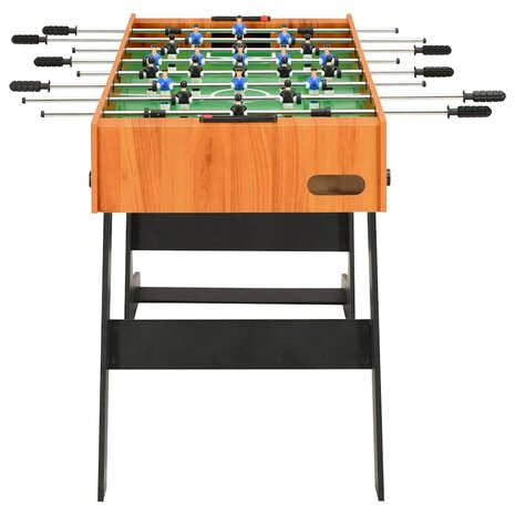 Voetbaltafel inklapbaar 121x61x80 cm lichtbruin 3