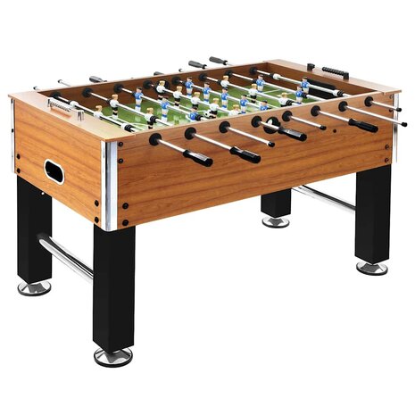 Voetbaltafel 60 kg 140x74,5x87,5 cm staal lichtbruin en zwart 1