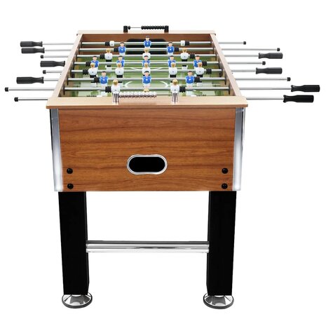 Voetbaltafel 60 kg 140x74,5x87,5 cm staal lichtbruin en zwart 3