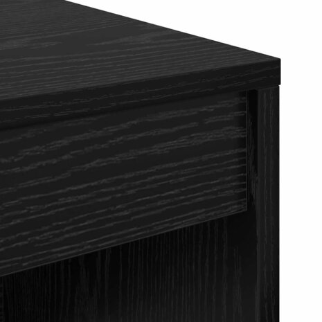 Bureau Zwart Eiken 80 x 40 x 76 cm 8