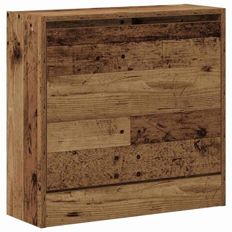 Schoenenkast met plank Oudhout 60 x 21 x 57 cm Bewerkt hout 2
