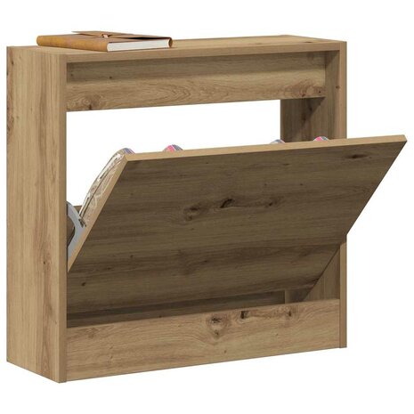 Schoenenkast Artisan Eiken 60 x 21 x 57 cm Bewerkt hout 3