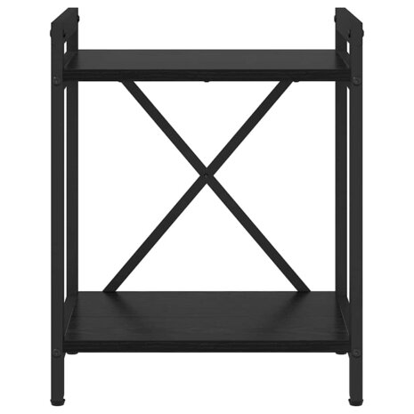 Boekenkast Zwart Eiken 40 x 30 x 50 cm Bewerkt hout 5