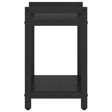 Boekenkast Zwart Eiken 40 x 30 x 50 cm Bewerkt hout 6