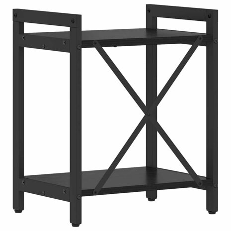 Boekenkast Zwart Eiken 40 x 30 x 50 cm Bewerkt hout 7