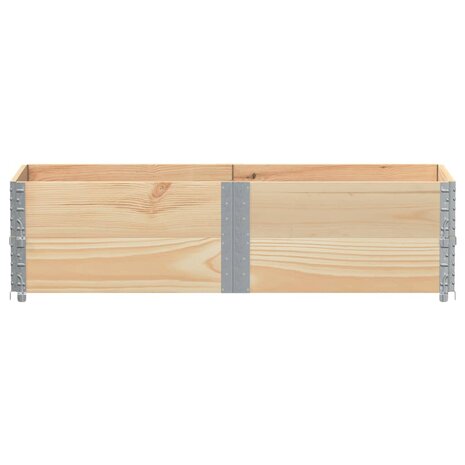 Palletopzetranden 2 st 150x50 cm massief grenenhout 3