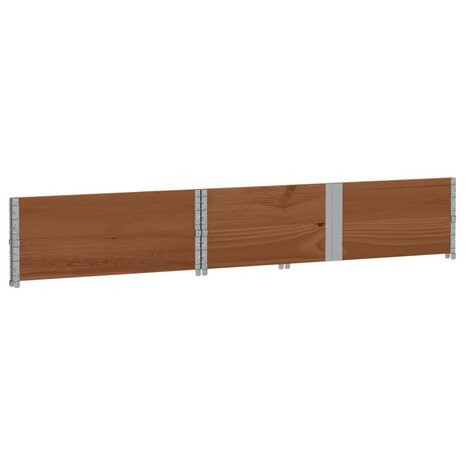 Palletopzetranden 2 st 150x100 cm massief grenenhout bruin 4