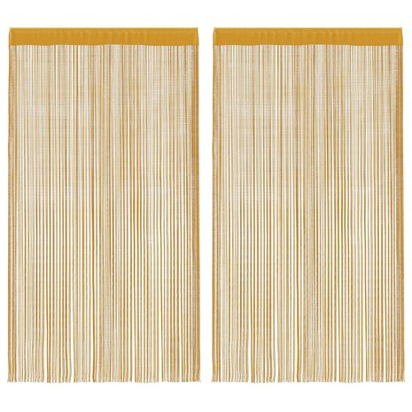 Koordgordijnen 2 st 100x250 cm goudkleurig 2