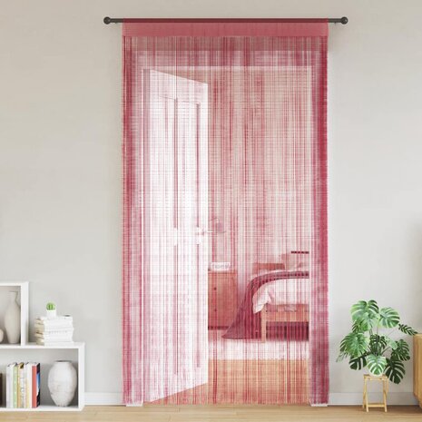 Koordgordijnen 2 st 140x250 cm roze 1