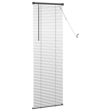 Venetiaanse Blind Verstelbaar Zilvergrijs 150 x 60 cm PVC 5