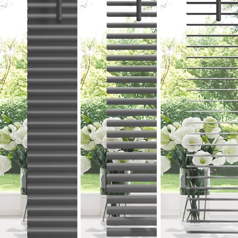 Venetiaanse Blind Verstelbaar Zilvergrijs 213 x 40 cm PVC 4
