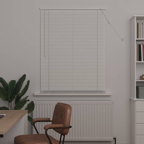 Venetiaanse Blind Verstelbaar Wit 150 x 70 cm PVC 3