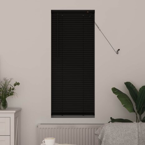 Venetiaanse Blind Verstelbaar Zwart 150 x 40 cm PVC 3