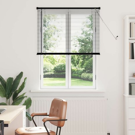 Venetiaanse Blind Verstelbaar Zwart 150 x 80 cm PVC 1