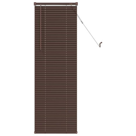 Venetiaanse Blind Donkerbruin met Patroon 150 x 40 cm PVC 2