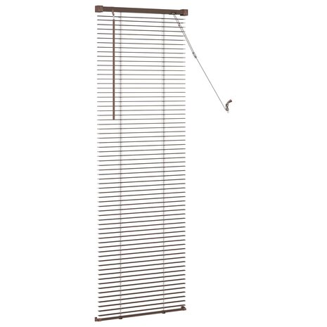 Venetiaanse Blind Donkerbruin met Patroon 150 x 40 cm PVC 5