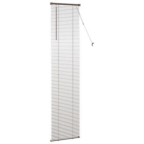 Venetiaanse Blind Donkerbruin met Patroon 213 x 40 cm PVC 5