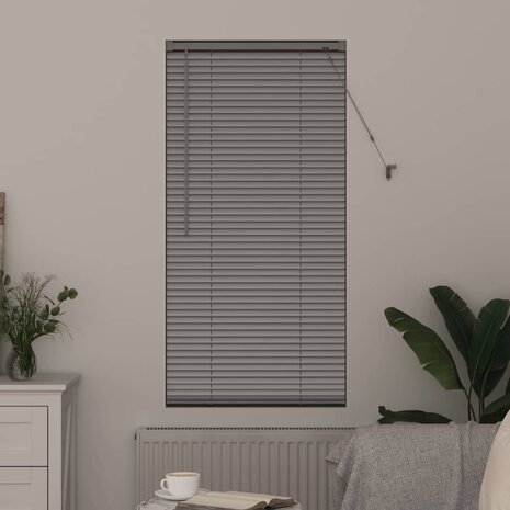 Venetiaanse Jaloezie&euml;n Zilver 130 x 55 cm Aluminium 3