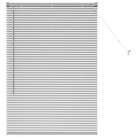 Venetiaanse Jaloezie&euml;n Zilver 130 x 85 cm Aluminium 2