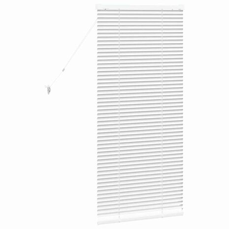 Venetiaanse Jaloezie&euml;n Wit 130 x 60 cm Aluminium 7