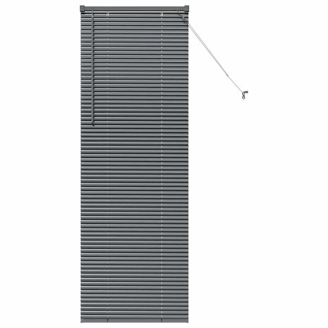 Venetiaanse Jaloezie&euml;n Donkergrijs 175 x 65 cm Aluminium 2