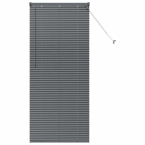 Venetiaanse Jaloezie&euml;n Donkergrijs 175 x 70 cm Aluminium 2
