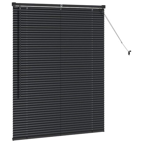 Venetiaanse Jaloezie&euml;n Zwart 130 x 105 cm Aluminium 5