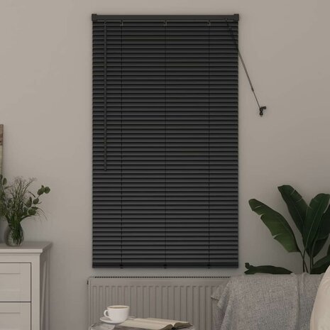 Venetiaanse Jaloezie&euml;n Zwart 175 x 75 cm Aluminium 3