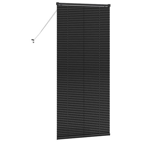 Venetiaanse Jaloezie&euml;n Zwart 175 x 75 cm Aluminium 7