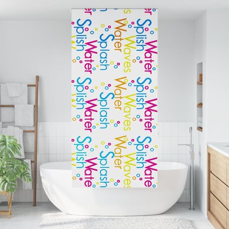Doucherolgordijn 90x240 cm stofbreedte 86 cm 2