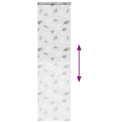 Doucherolgordijn met cassette 60x240 cm stofbreedte 56 cm 5