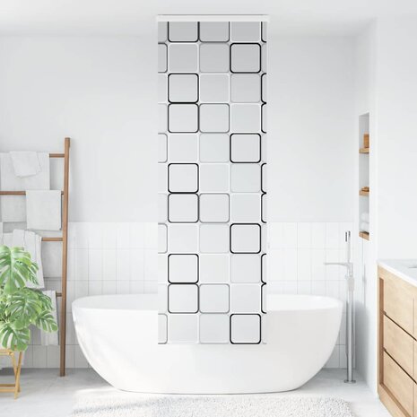 Doucherolgordijn met cassette 70x240 cm stofbreedte 66 cm 2