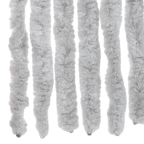 Vliegengordijn 90x220 cm chenille grijs 5