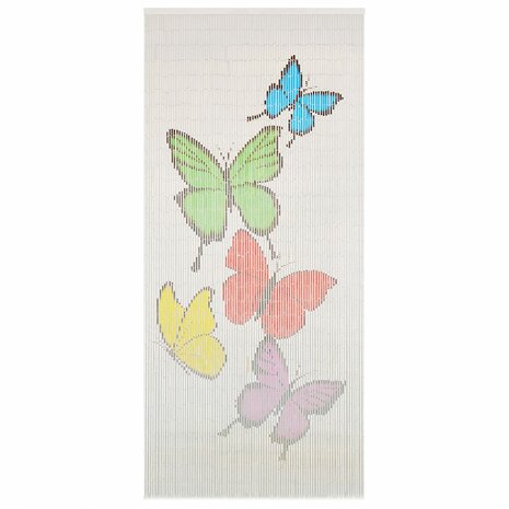 Vliegengordijn 90x200 cm bamboe 1
