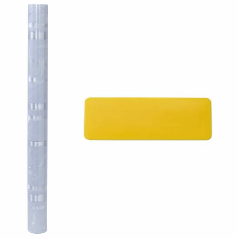 Raamfolies 2 st mat bamboepatroon PVC 7