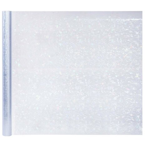 Raamfolies 3 st mat 3D regenboogpatroon PVC 4