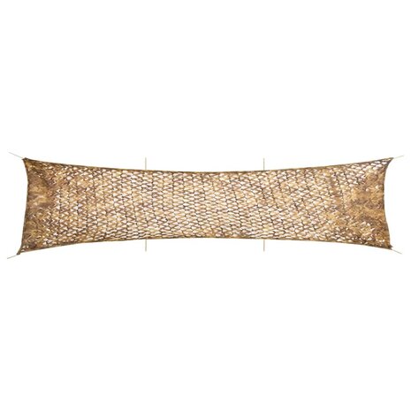 Camouflagenet met opbergzak 613x138 cm zandkleurig 1