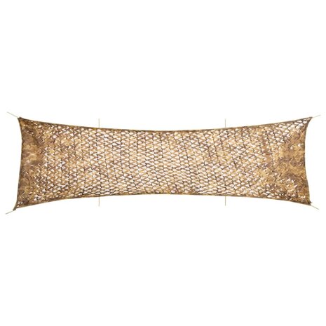 Camouflagenet met opbergzak 753x199 cm zandkleurig 1